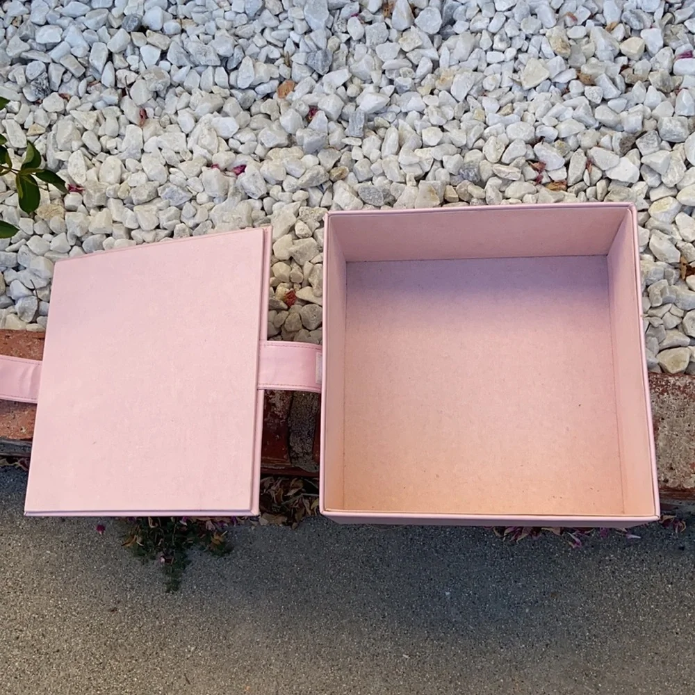 Y2K JUICY COUTURE PINK FAUX LEATHER DISPLAY STORAGE BOX CASE MAKEUP CASE JEWELRY